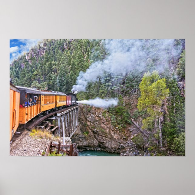 Poster Locomotiva da Ferrovia Durango e Silverton Blowdow (Frente)