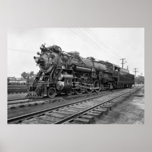 Póster LOCOMOTIVA de VAPOR C. LIMITADO CRESCENTE 1927