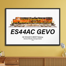 Locomotiva GEVO GE ES44AC. comboio de mercadorias