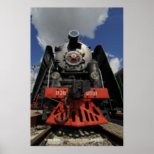 Poster Locomotiva, locomotiva soviética a vapor P36-0001