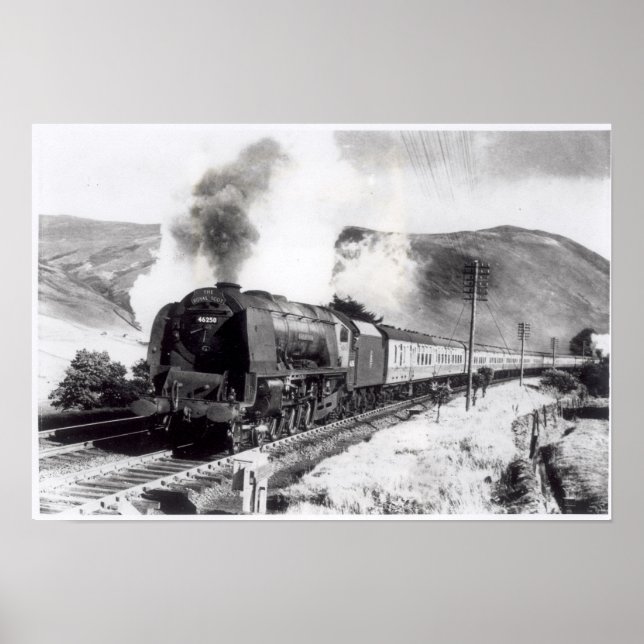 Póster Locomotiva Real Scot, intercidade (Frente)