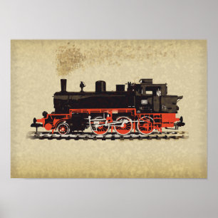 Poster Locomotiva Vintage