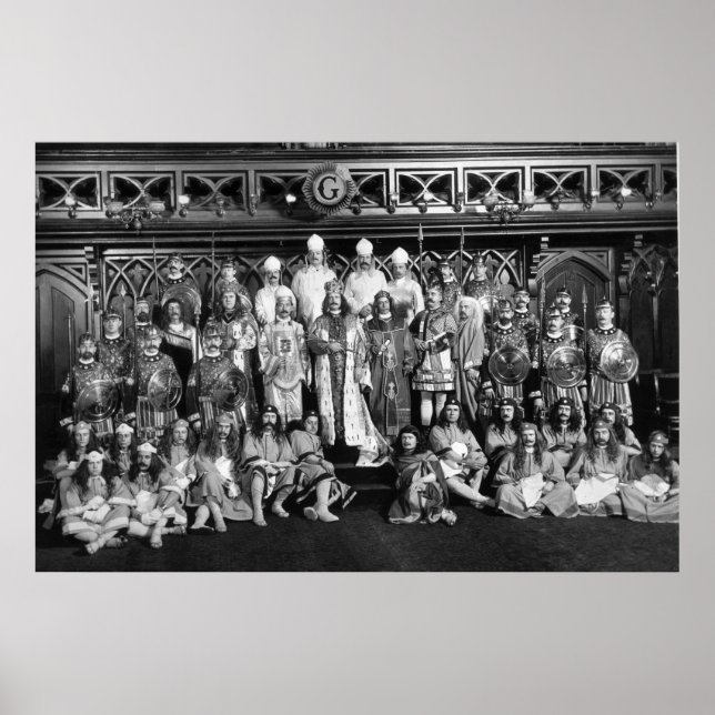 Poster Lodge anglo-saxônico, 1902 (Frente)