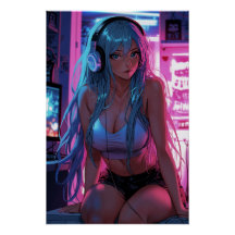 Lofi Gamer Girl | Estética de animação de calha