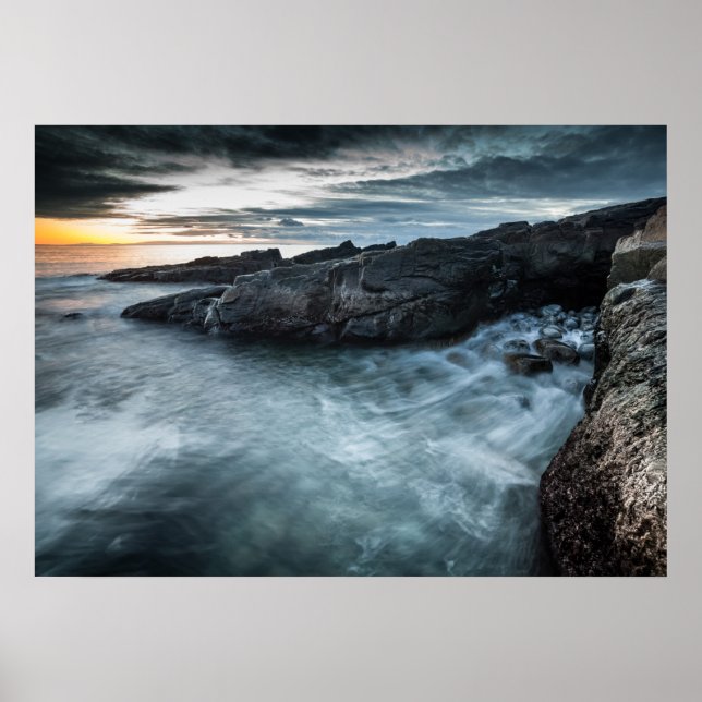Poster Lofoten Islands Norway Landscape Photo (Frente)