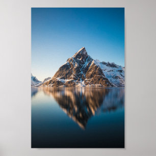 Poster Lofoten Norway Mountain