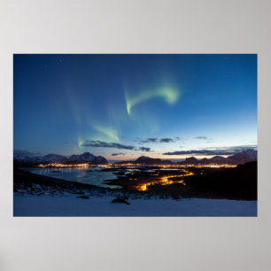 Poster Lofoten Norway Norte Lights