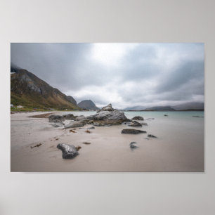 Poster Lofoten Ramberg Beach