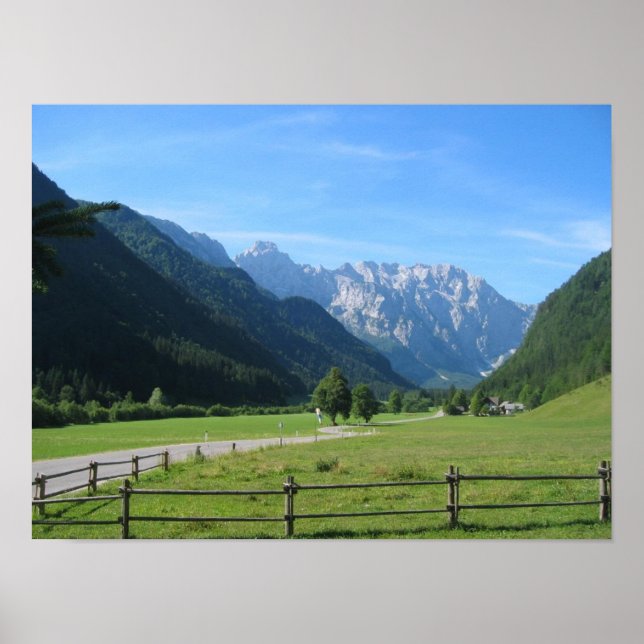 Poster Logarska dolina Eslovênia (Frente)