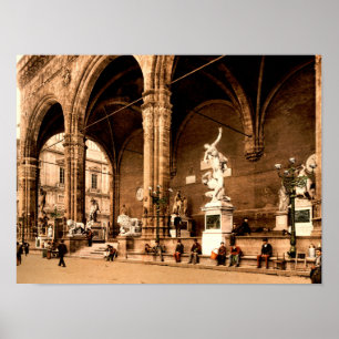Poster Loggia dei Lanzi Florence Toscânia Itália
