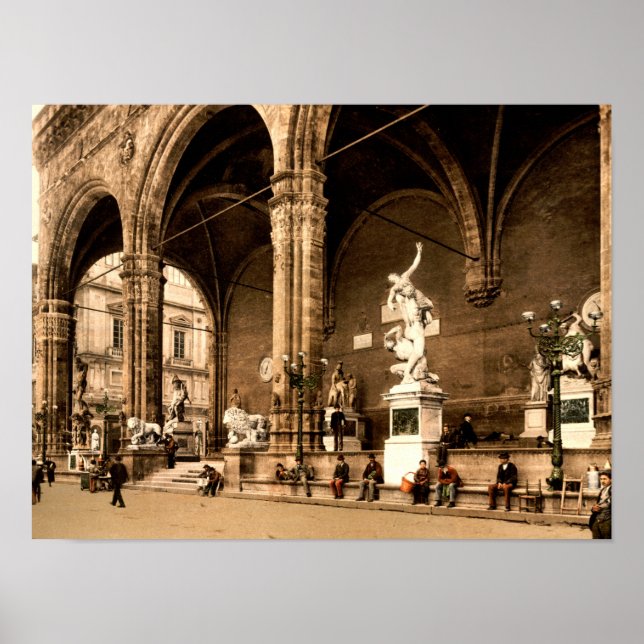 Poster Loggia dei Lanzi Florence Toscânia Itália (Frente)
