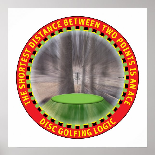Póster Lógica de golfe de disco nº 1 (Frente)