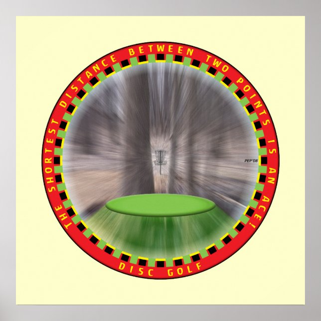 Póster Lógica de golfe de disco nº 2 (Frente)