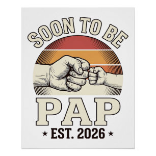 Póster Logo de Soco de Bebê Vintage Pap 2026_