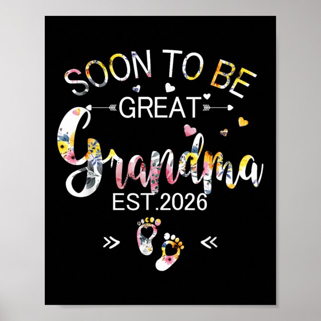 Poster Logo Ser Excelente Avó 2026 Dia de as mães Primeir (Frente)