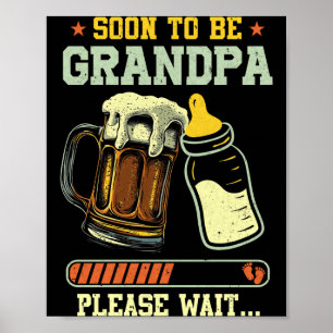 Poster Logo Será Avô Est 2025 Anúncio de Gravidez