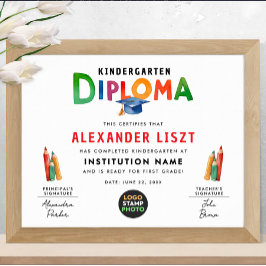 Poster Logotipo Colorido Moderno do Typo Kid Formando Dip