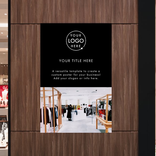 Poster Logotipo comercial Foto do Promocional profissiona (Criador carregado)