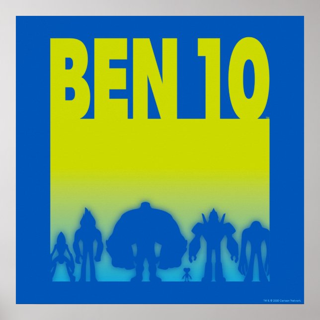 Poster Logotipo da Alienígena Ben 10 (Frente)