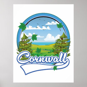 Poster logótipo da Cornwall Viagem