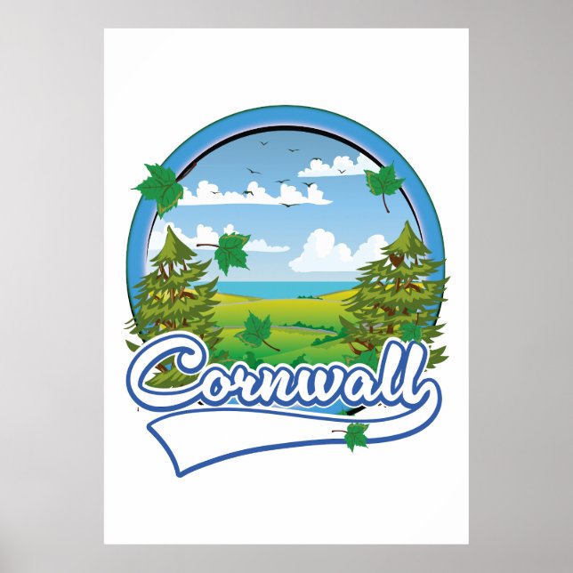 Poster logótipo da Cornwall Viagem (Frente)