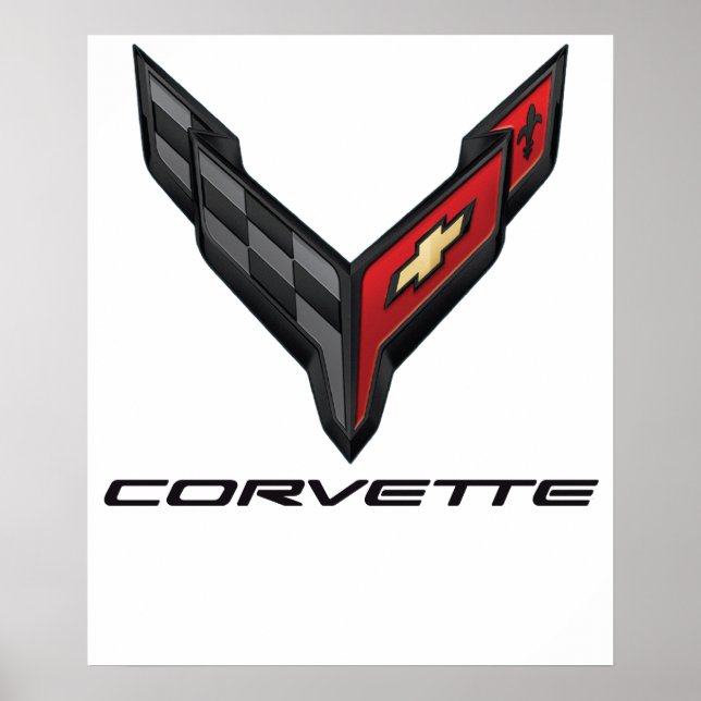 Poster logotipo da corvette2 (Frente)