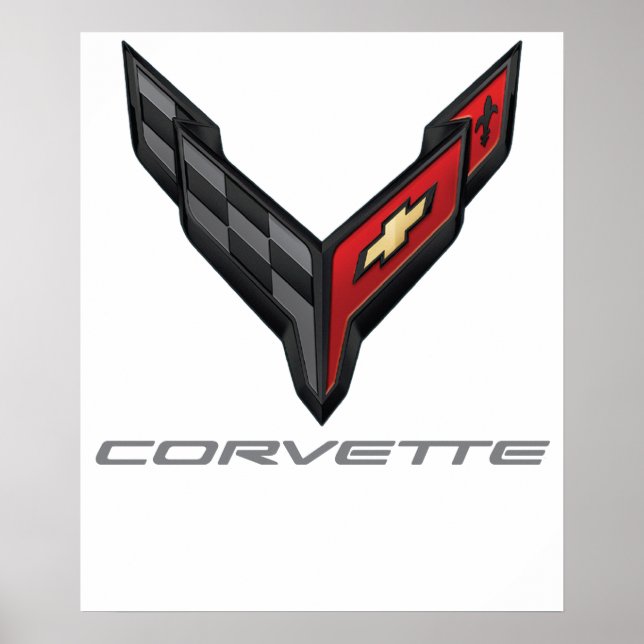 Poster logotipo da corvette 3 (Frente)