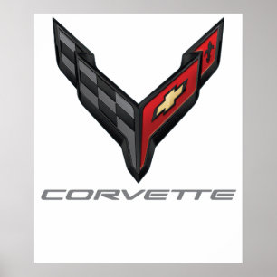 Poster logotipo da corvette 3