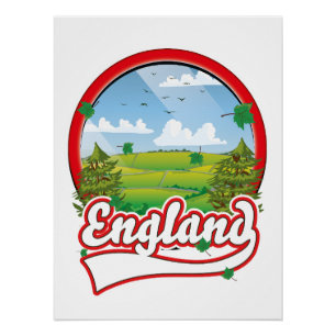 Póster logotipo da England Travel