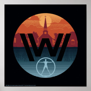 Poster Logotipo da igreja de Westworld   Escalante