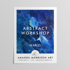 Póster Logotipo da mão do pintor artístico moderno