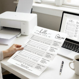 Poster Logotipo da marca descarregável Folha de início de