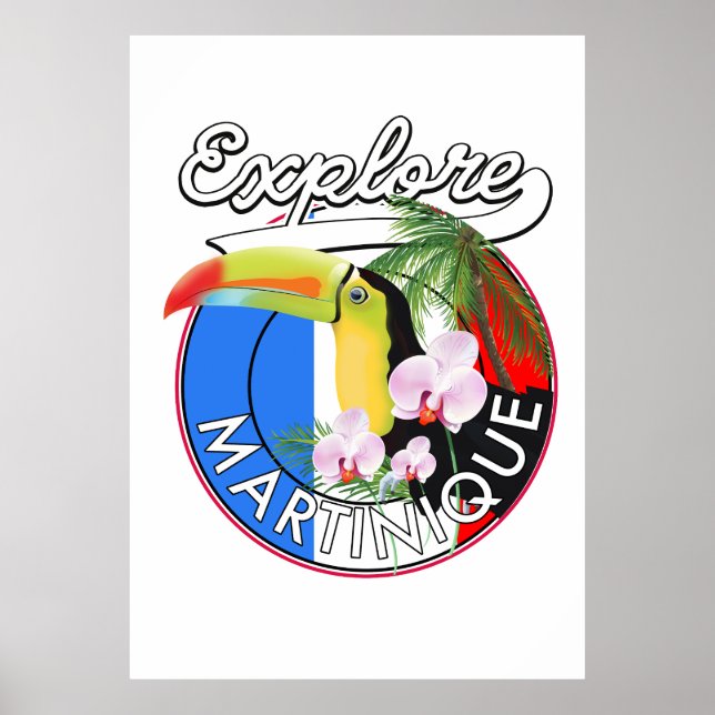 Poster logotipo da Martinique Travel (Frente)