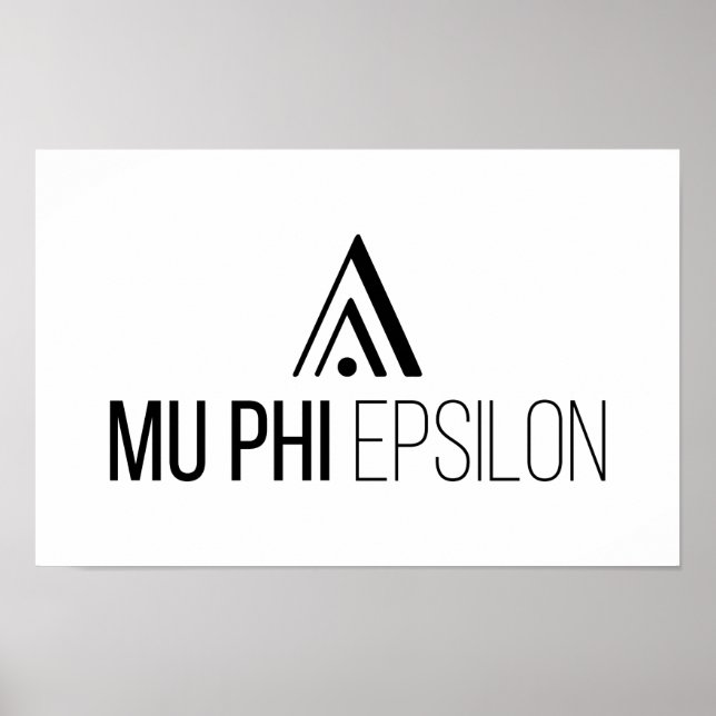 Poster Logotipo da Mu Phi Epsilon (Frente)