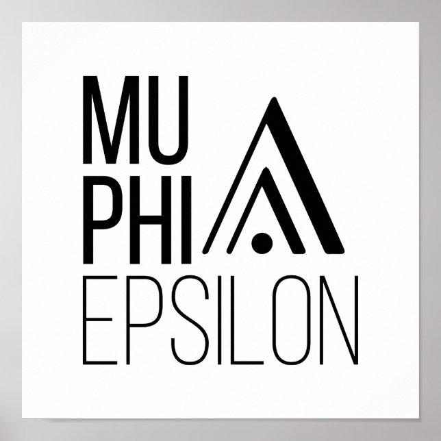 Poster Logotipo da Mu Phi Epsilon (Frente)