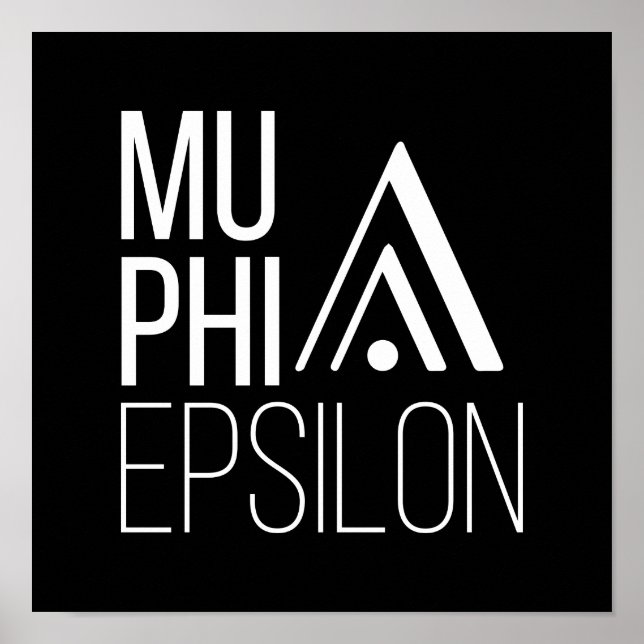 Poster Logotipo da Mu Phi Epsilon (Frente)
