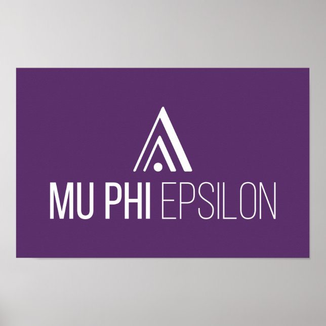 Poster Logotipo da Mu Phi Epsilon (Frente)