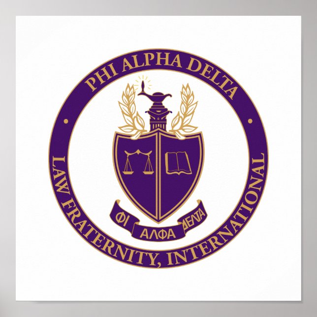 Poster Logotipo da Phi Alpha Delta (Frente)