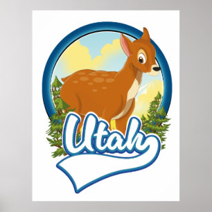 Poster logotipo da Utah Deer Travel