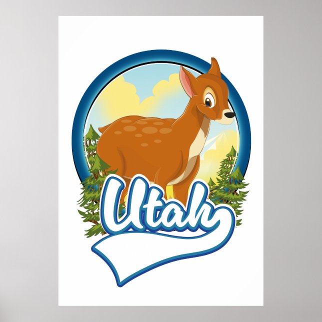 Poster logotipo da Utah Deer Travel (Frente)