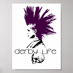 Póster Logotipo da vida de Derby