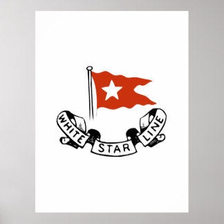 Poster Logotipo da White Star Line