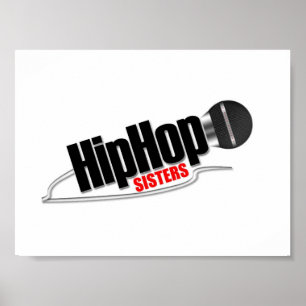 POSTER LOGOTIPO DAS IRMÃS DE HIP HOP