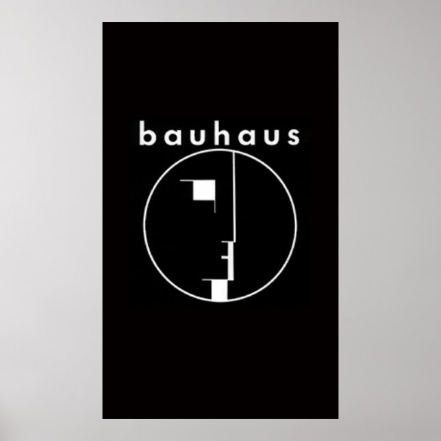 Poster Logotipo de Banda Bauhaus (Frente)