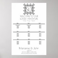 Logotipo de Casamento Coração Deco Minimalista Grá