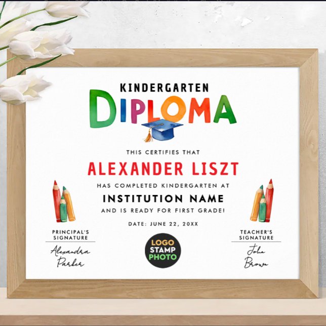 Poster Logotipo de Diploma de Graduação Infantil Tipograf (Criador carregado)