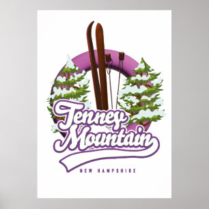 Poster Logotipo de esqui de Tenney Mountain