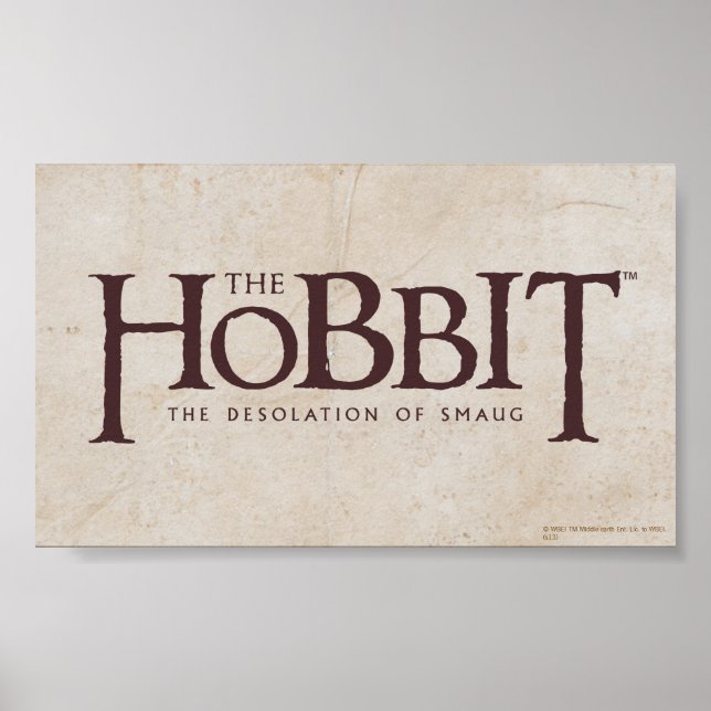 Poster Logotipo de hobbit - Escuro (Frente)