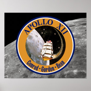 Póster Logotipo de patch de missão Apollo 12