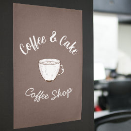 Póster Logotipo de Pequena Casa de Café